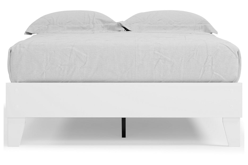 Piperton White Full Platform Bed - EB1221-112 - Vega Furniture