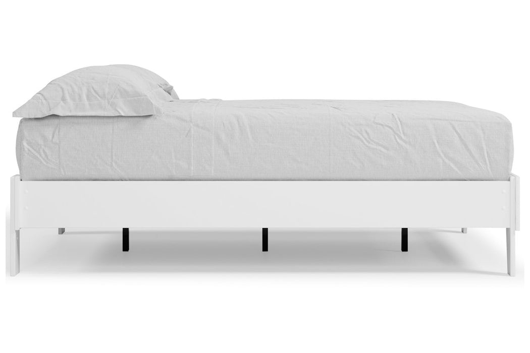 Piperton White Full Platform Bed - EB1221-112 - Vega Furniture