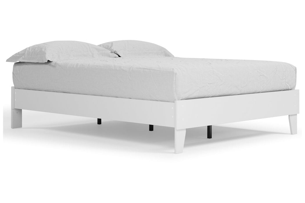 Piperton White Queen Platform Bed - EB1221-113 - Vega Furniture