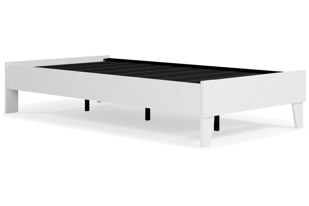 Piperton White Twin Platform Bed - EB1221-111 - Vega Furniture