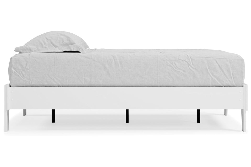 Piperton White Twin Platform Bed - EB1221-111 - Vega Furniture