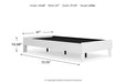 Piperton White Twin Platform Bed - EB1221-111 - Vega Furniture