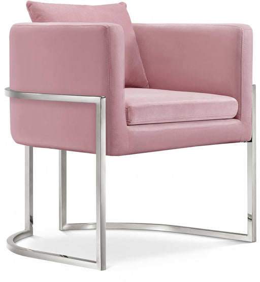 Pippa Pink Velvet Accent Chair - 524Pink - Vega Furniture