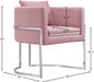 Pippa Pink Velvet Accent Chair - 524Pink - Vega Furniture