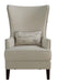 Pippin Cream Curved Arm High Back Accent Chair - 904047 - Vega Furniture