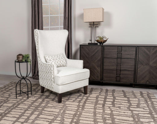 Pippin Upholstered Wingback Accent Chair Latte - 904066 - Vega Furniture