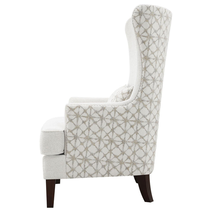 Pippin Upholstered Wingback Accent Chair Latte - 904066 - Vega Furniture