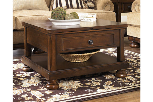 Porter Rustic Brown Coffee Table with Lift Top - T697-0 - Vega Furniture