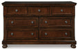 Porter Rustic Brown Dresser - B697-31 - Vega Furniture