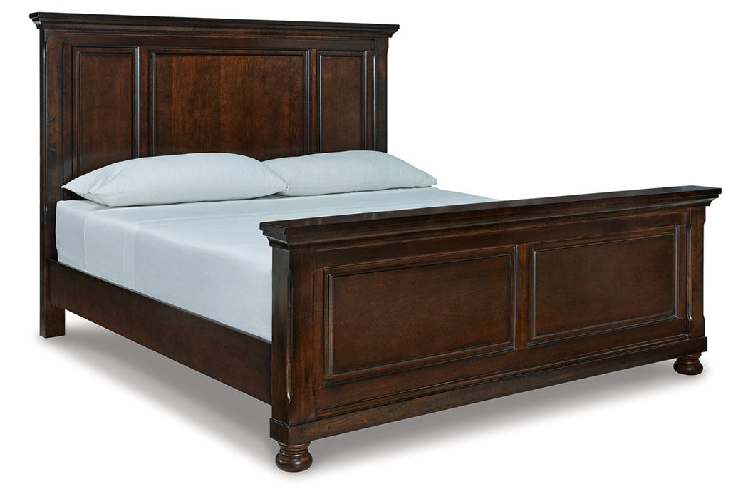 Porter Rustic Brown King Panel Bed - SET | B697-56 | B697-58 | B697-97 - Vega Furniture