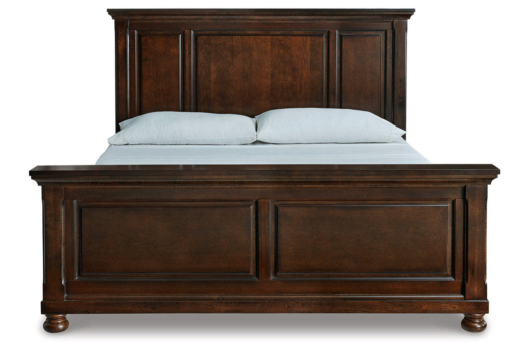 Porter Rustic Brown King Panel Bed - SET | B697-56 | B697-58 | B697-97 - Vega Furniture