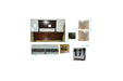 Porter Rustic Brown King Panel Bed - SET | B697-56 | B697-58 | B697-97 - Vega Furniture