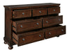 Porter Rustic Brown Panel Bedroom Set - SET | B697-54 | B697-57 | B697-96 | B697-31 | B697-92 - Vega Furniture