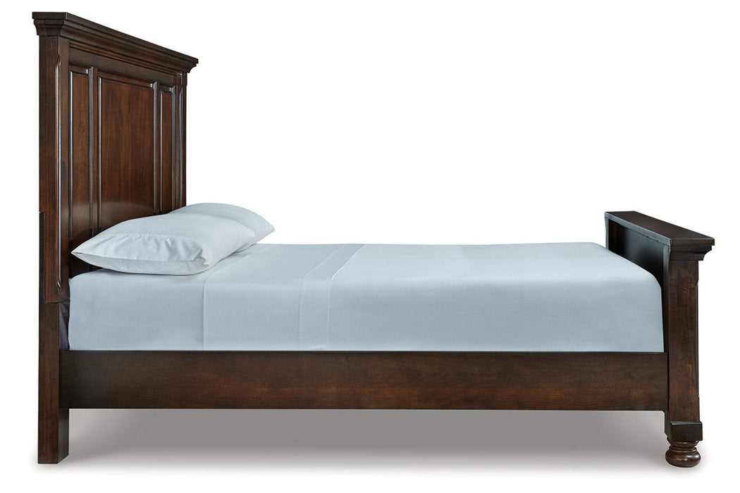 Porter Rustic Brown Queen Panel Bed - SET | B697-54 | B697-57 | B697-96 - Vega Furniture