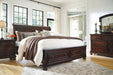 Porter Rustic Brown Queen Sleigh Bed - SET | B697-74 | B697-77 | B697-98 - Vega Furniture