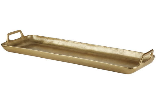 Posy Gold Finish Tray - A2000136 - Vega Furniture