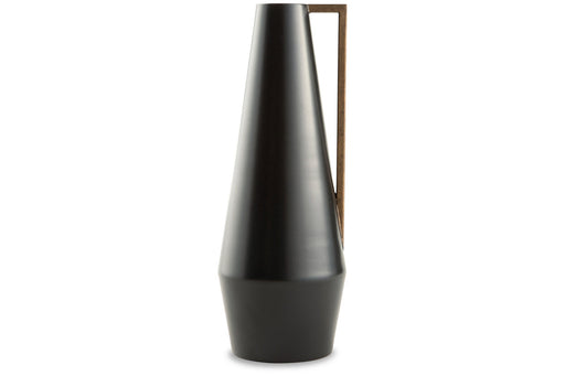 Pouderbell Black/Gold Finish Vase - A2000553 - Vega Furniture