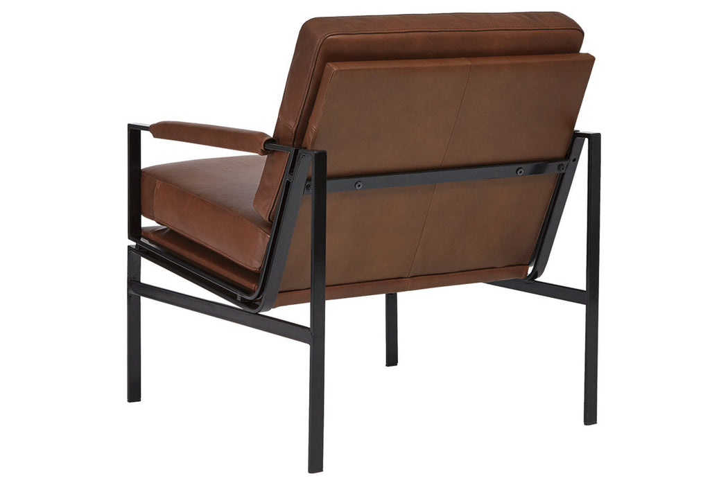 Puckman Brown/Silver Finish Accent Chair - A3000193 - Vega Furniture
