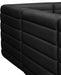 Quincy Black Velvet Modular Cloud-Like Comfort Armless Chair - 677Black-Armless - Vega Furniture