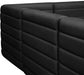 Quincy Black Velvet Modular Cloud-Like Comfort Sofa - 677Black-S126 - Vega Furniture