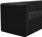 Quincy Black Velvet Modular Cloud-Like Comfort Sofa - 677Black-S126 - Vega Furniture