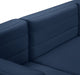 Quincy Blue Velvet Modular Cloud-Like Comfort Armless Chair - 677Navy-Armless - Vega Furniture