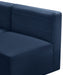 Quincy Blue Velvet Modular Cloud-Like Comfort Armless Chair - 677Navy-Armless - Vega Furniture