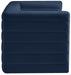 Quincy Blue Velvet Modular Cloud-Like Comfort Loveseat - 677Navy-S63 - Vega Furniture