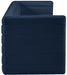 Quincy Blue Velvet Modular Cloud-Like Comfort Sofa - 677Navy-S126 - Vega Furniture