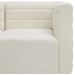 Quincy Cream Velvet Modular Cloud-Like Comfort Armless Chair - 677Cream-Armless - Vega Furniture