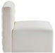 Quincy Cream Velvet Modular Cloud-Like Comfort Armless Chair - 677Cream-Armless - Vega Furniture