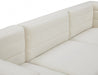 Quincy Cream Velvet Modular Cloud-Like Comfort Sofa - 677Cream-S63 - Vega Furniture