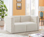 Quincy Cream Velvet Modular Cloud-Like Comfort Sofa - 677Cream-S63 - Vega Furniture