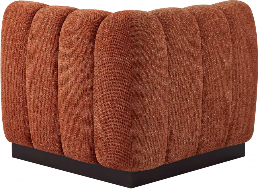 Quinn Chenille Fabric Living Room Chair Cognac - 124Cognac-Corner - Vega Furniture