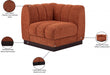 Quinn Chenille Fabric Living Room Chair Cognac - 124Cognac-Corner - Vega Furniture