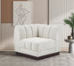 Quinn Chenille Fabric Living Room Chair Cream - 124Cream-Corner - Vega Furniture