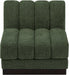 Quinn Chenille Fabric Living Room Chair Green - 124Green-Armless - Vega Furniture