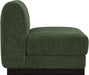 Quinn Chenille Fabric Living Room Chair Green - 124Green-Armless - Vega Furniture
