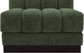 Quinn Chenille Fabric Living Room Chair Green - 124Green-Armless - Vega Furniture