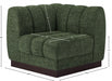 Quinn Chenille Fabric Living Room Chair Green - 124Green-Corner - Vega Furniture