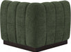 Quinn Chenille Fabric Living Room Chair Green - 124Green-Corner - Vega Furniture