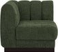 Quinn Chenille Fabric Living Room Chair Green - 124Green-Corner - Vega Furniture