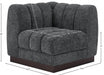 Quinn Chenille Fabric Living Room Chair Grey - 124Grey-Corner - Vega Furniture