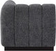 Quinn Chenille Fabric Living Room Chair Grey - 124Grey-Corner - Vega Furniture