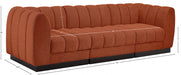 Quinn Chenille Fabric Sofa Cognac - 124Cognac-S101 - Vega Furniture