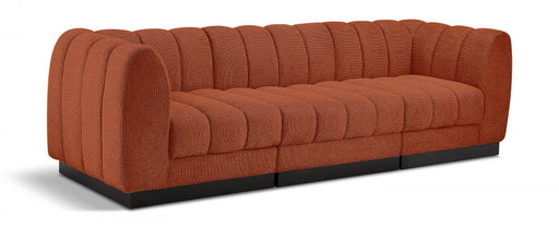 Quinn Chenille Fabric Sofa Cognac - 124Cognac-S101 - Vega Furniture