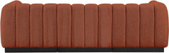 Quinn Chenille Fabric Sofa Cognac - 124Cognac-S101 - Vega Furniture