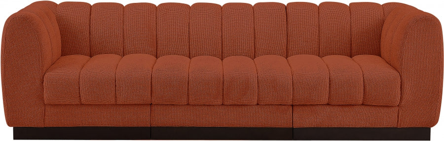 Quinn Chenille Fabric Sofa Cognac - 124Cognac-S101 - Vega Furniture