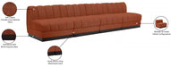 Quinn Chenille Fabric Sofa Cognac - 124Cognac-S128 - Vega Furniture