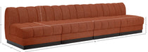 Quinn Chenille Fabric Sofa Cognac - 124Cognac-S128 - Vega Furniture